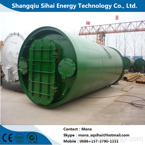 5 Tons capacity rubber recycled pyrolysis machine